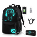 Leather Laptop Bag Luminous School Bag Unisex Laptop Bag Factory